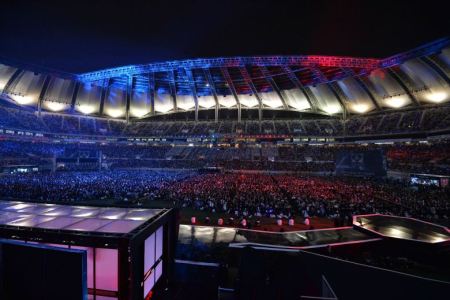 One of the largest live crowds for an eSports event in history.