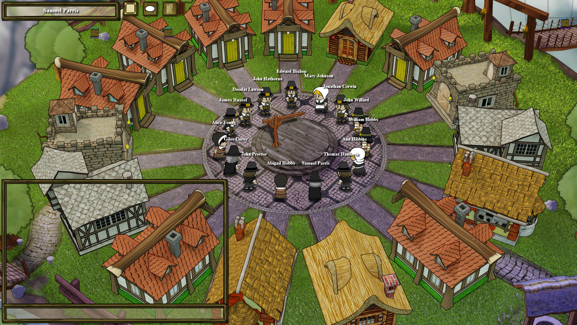 Critique of the Town of Salem UI. Brief description of Town of