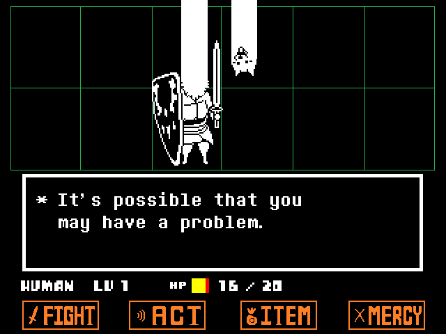 A screenshot of Lesser dog, with the text 'It's possible that you may have a problem'