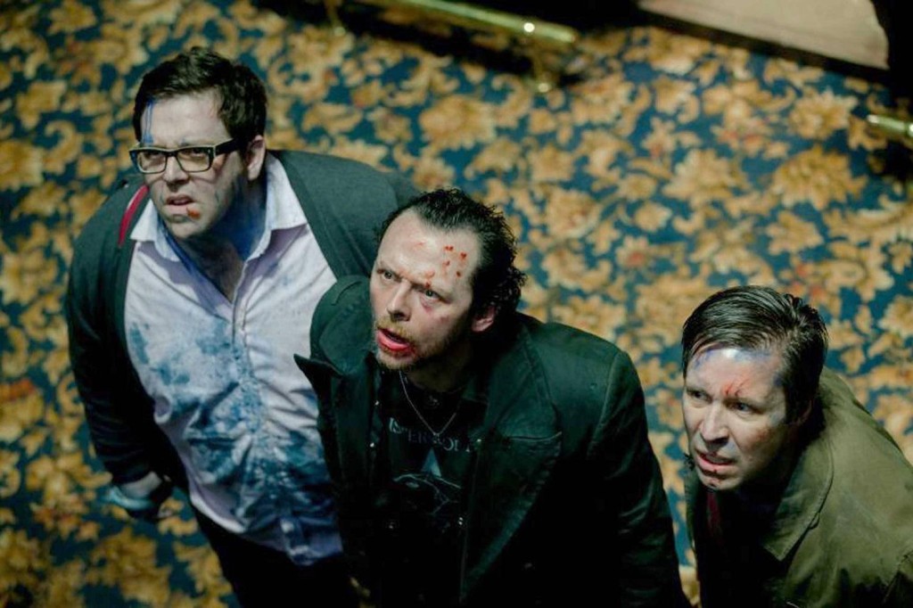 The lads are not sure what they are looking at in The World's End