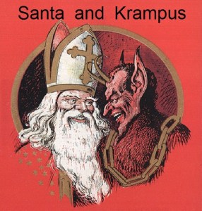 santa and krampas